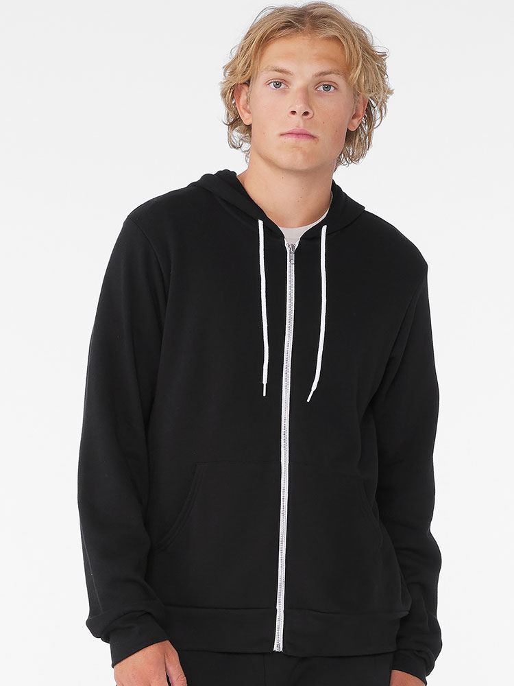 CA3739 Unisex Zip Up Polycotton Fleece Hoodie Image 1