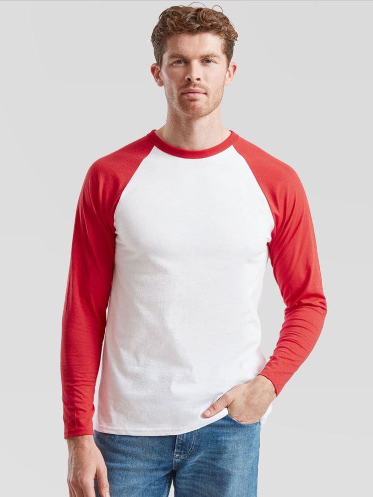 61028 Long Sleeve Baseball T Shirt Image 1