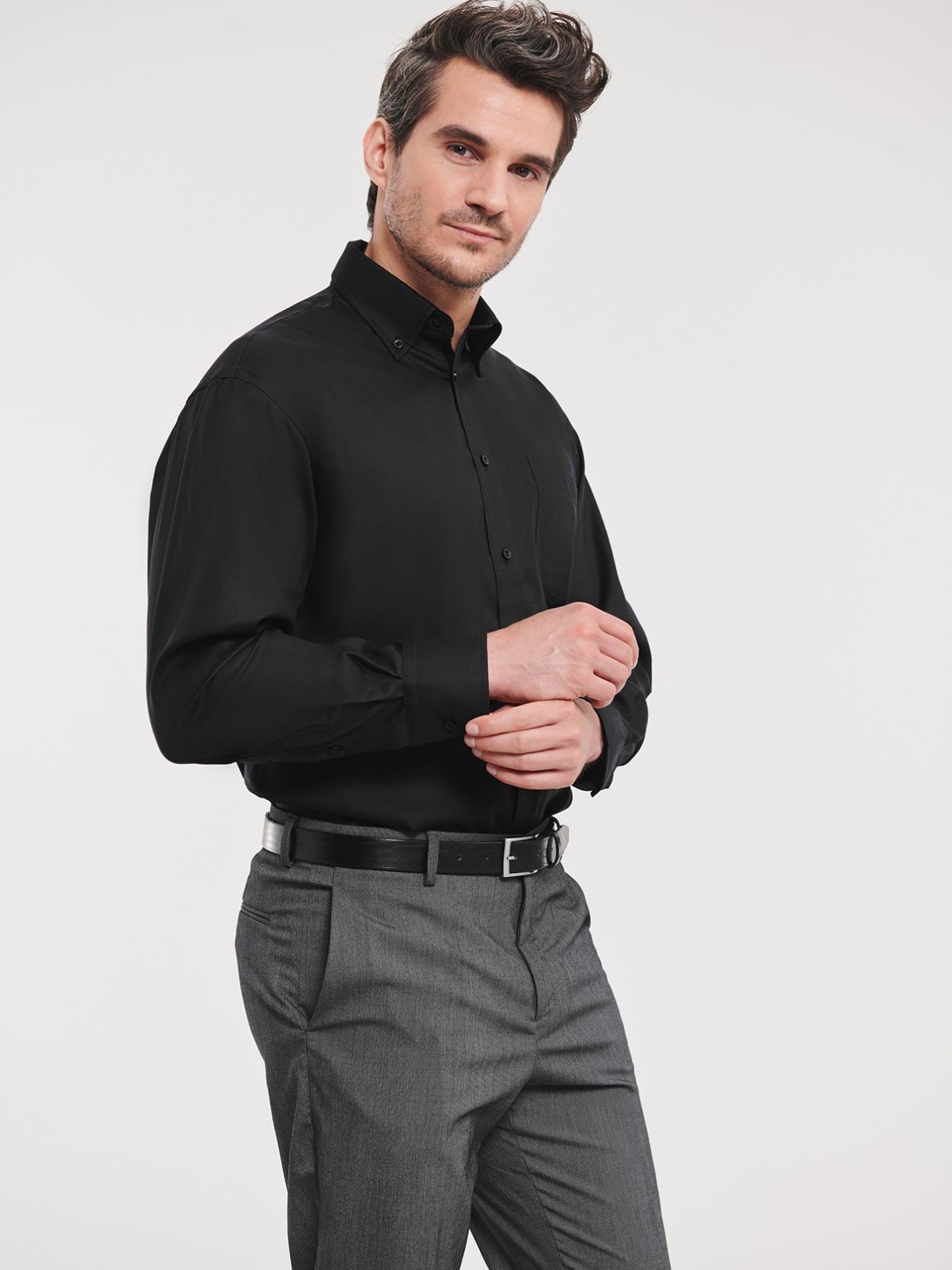 956M Men's Long Sleeve Ultimate Non Iron Luxury Shirt Image 3