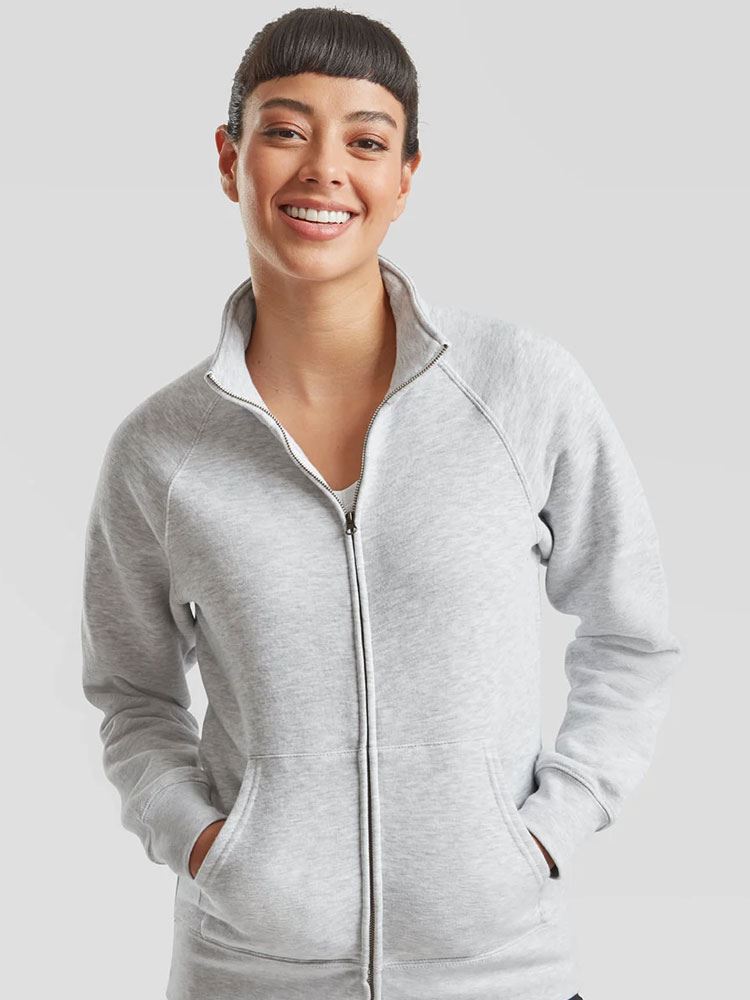 62116 Lady Fit Sweat Jacket Image 1