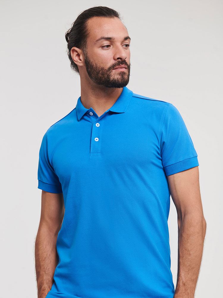 566M Russell Men's Stretch Polo Image 2