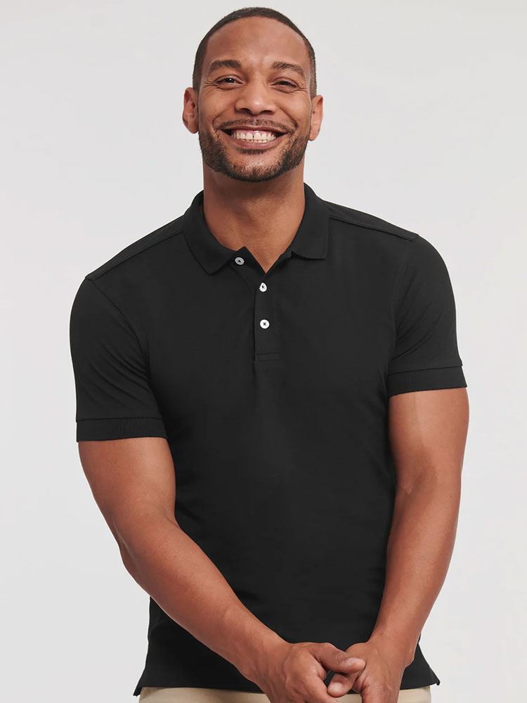 566M Russell Men's Stretch Polo Image 1