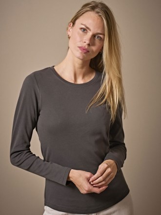 TJ590 Tee Jays Lady Long Sleeve Interlock Tee