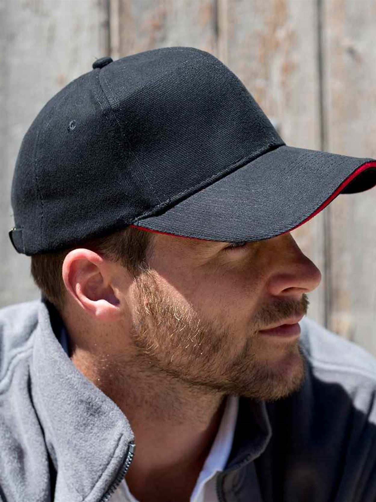 RC25P/RC025P Pro Style Heavy Brushed Cotton Cap With Sandwich Peak Image 1