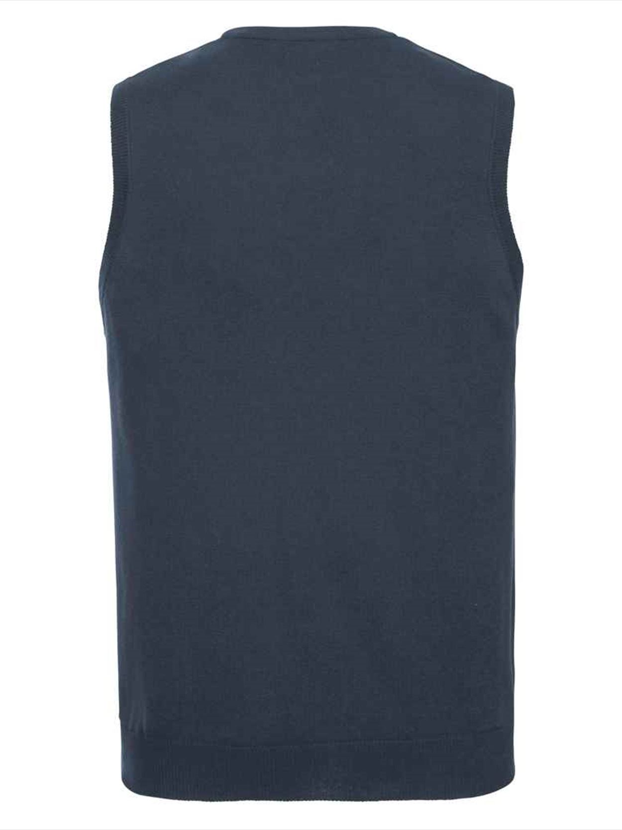 716M V Neck Sleevless Knitted Pullover Image 3