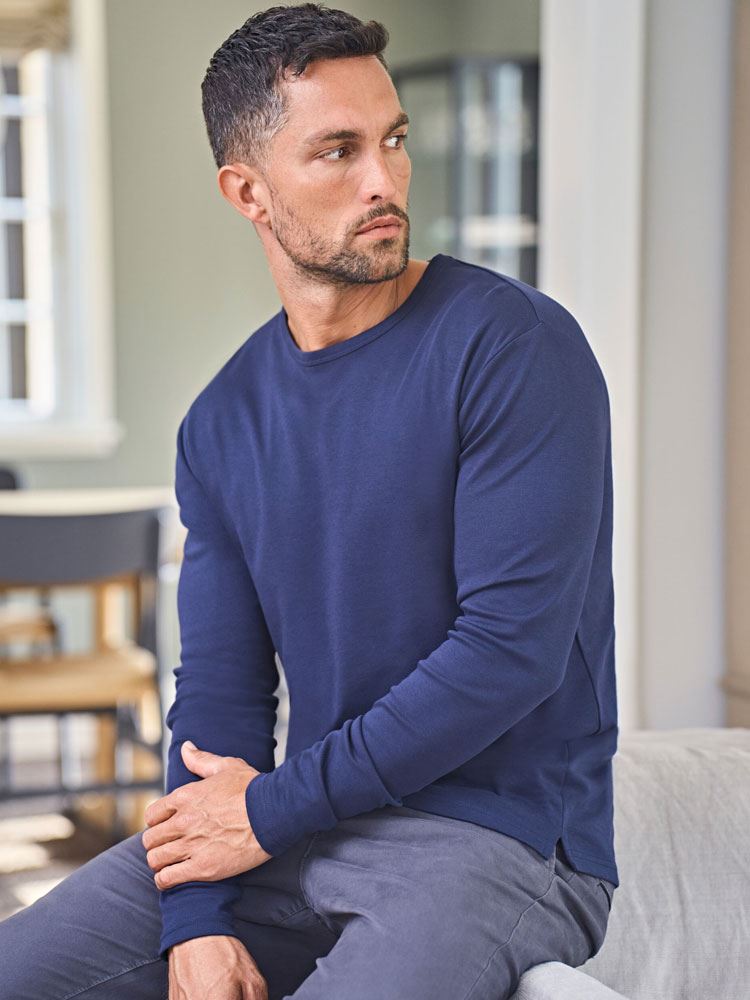 TJ530 Tee Jays Mens Long Sleeve Interlock Tee Image 1