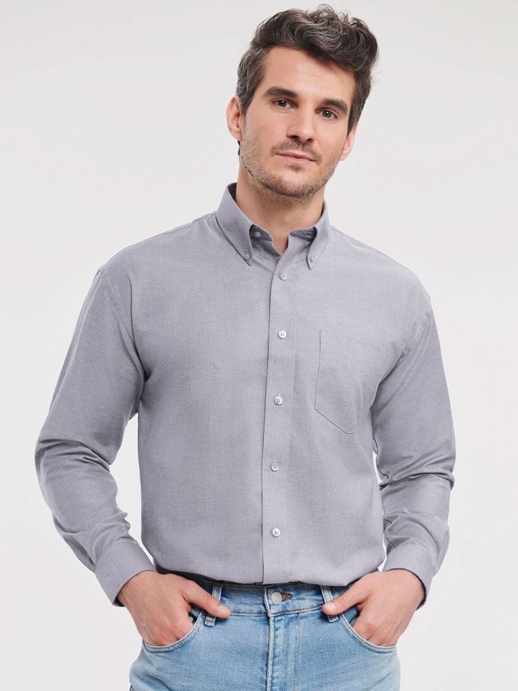 932M Men's Long Sleeve Easy Care Oxford Shirt Image 2