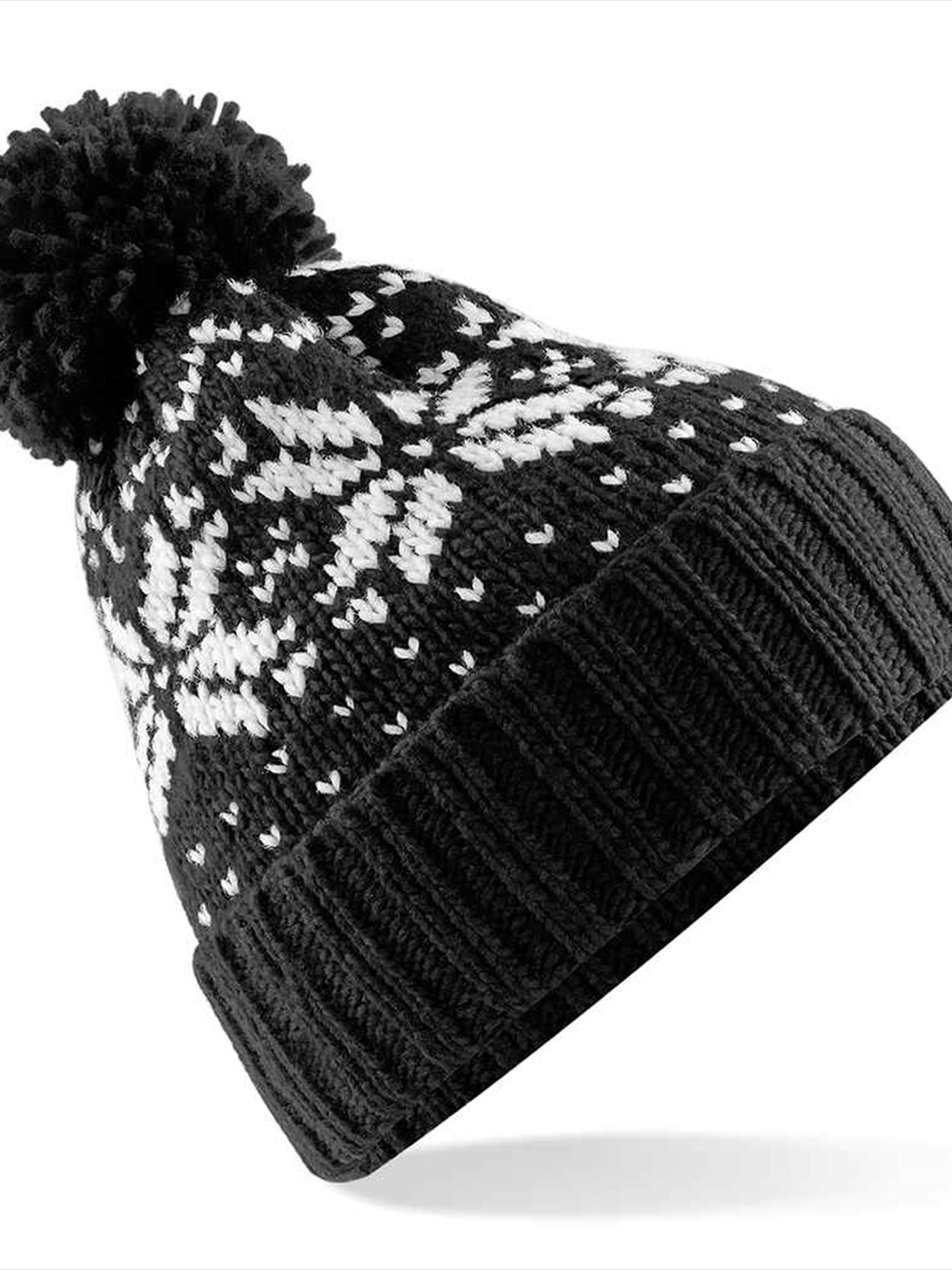 BB456 B456 Beechfield Fair Isle Snowstar Beanie Image 2