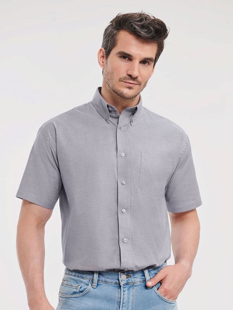 933M Men's Short Sleeve Easy Care Oxford Shirt Image 2