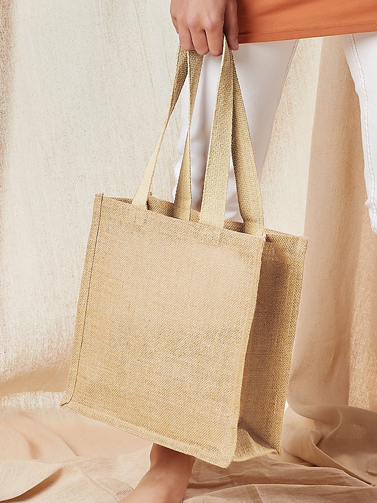 W406DONOTUSE Jute Compact Tote Image 2
