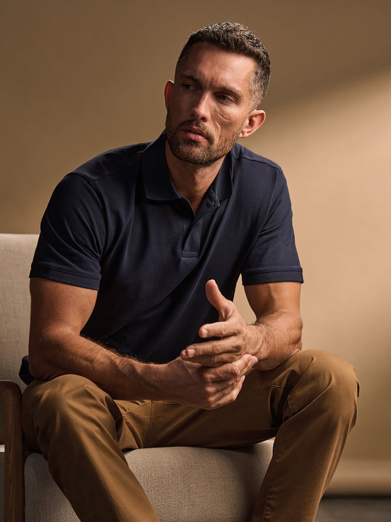 TJ1400 Tee Jays Mens Heavy Polo Image 2