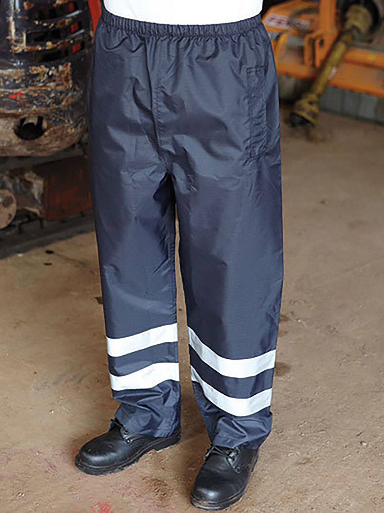 HVS461 YK070 Hi Vis Waterproof Contractor Trousers Image 1