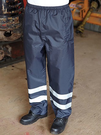 HVS461 YK070 Hi Vis Waterproof Contractor Trousers