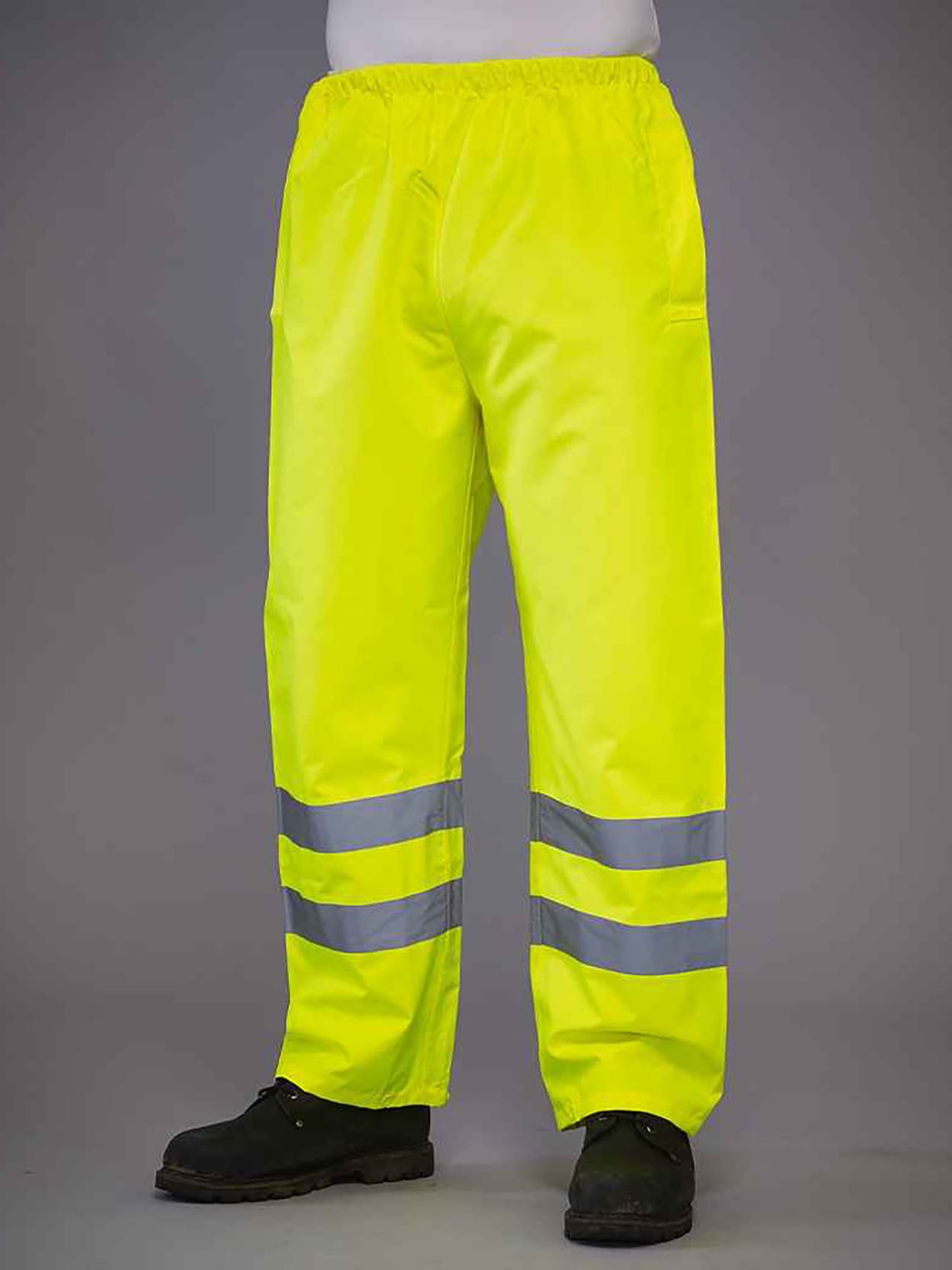 HVS461 YK070 Hi Vis Waterproof Contractor Trousers Image 2