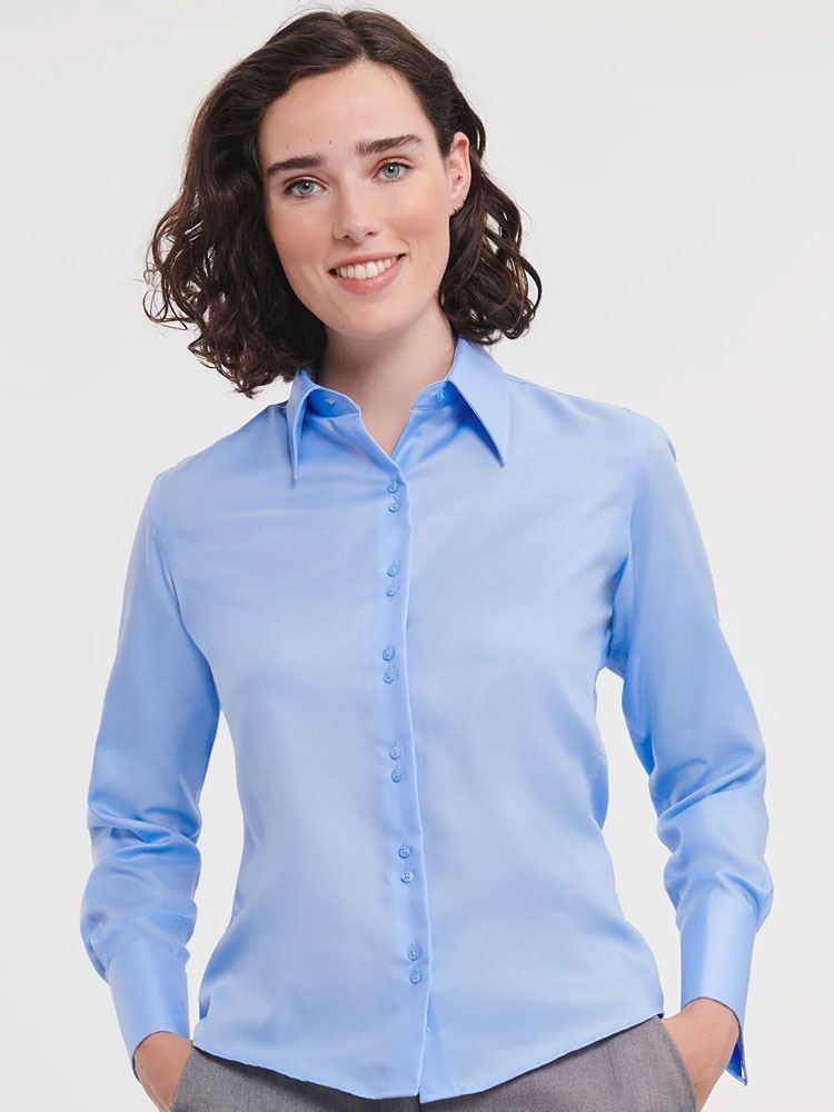 956F Ladies Long Sleeve Ultimate Non Iron Luxury Shirt Image 1