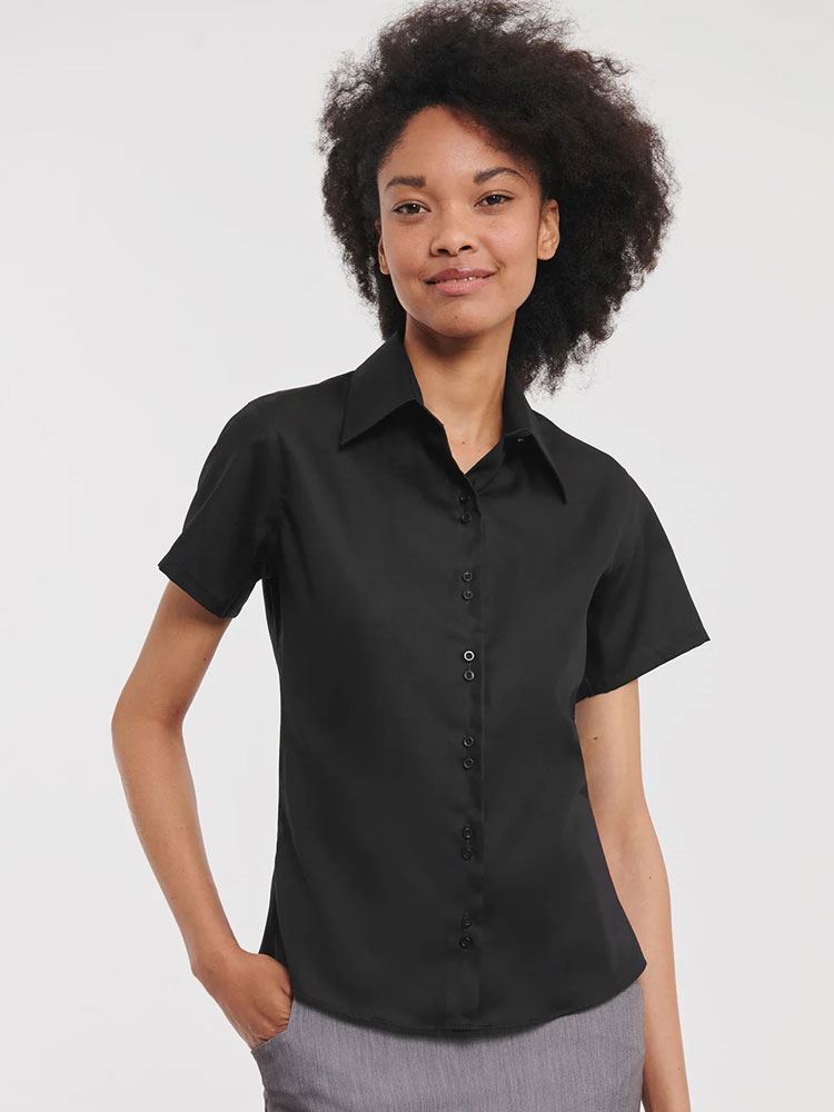 957F Ladies Short Sleeve Ultimate Non Iron Luxury Shirt Image 1