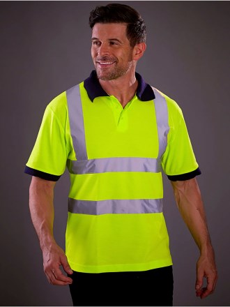 HVJ210-3M Hi Vis Short Sleeve Polo Shirt