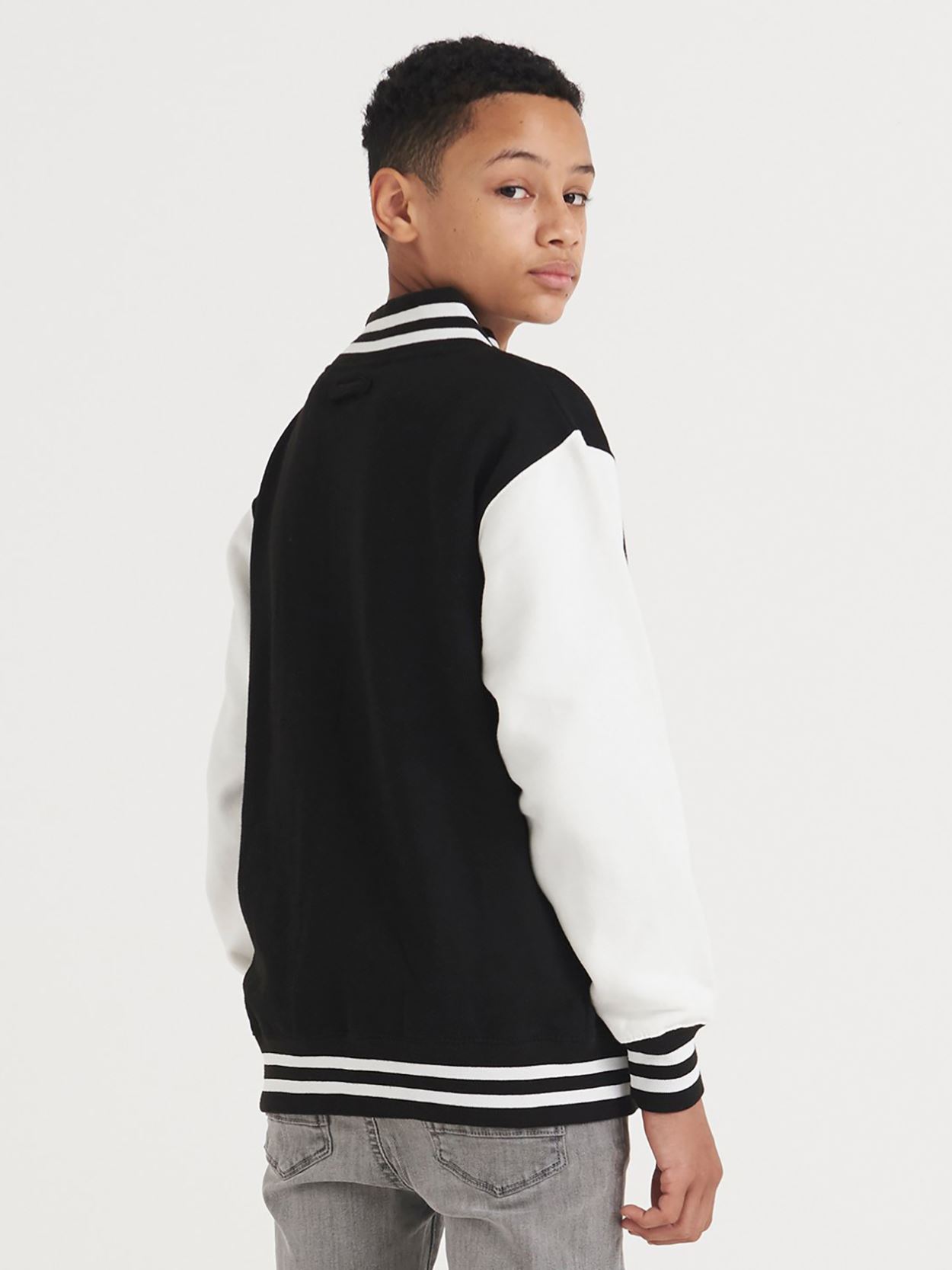 JH043B Kids Baseball Jacket Image 2