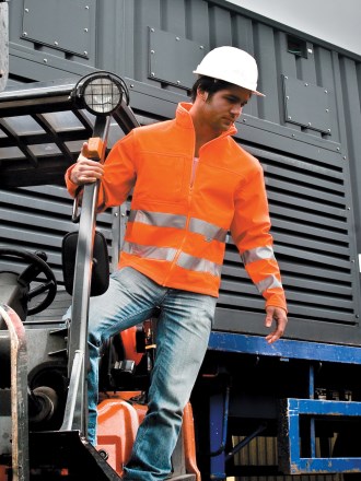 R117 Hi Viz Softshell Jacket