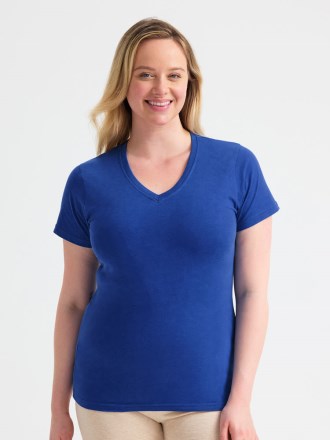 UC319 Ladies Classic V Neck T Shirt