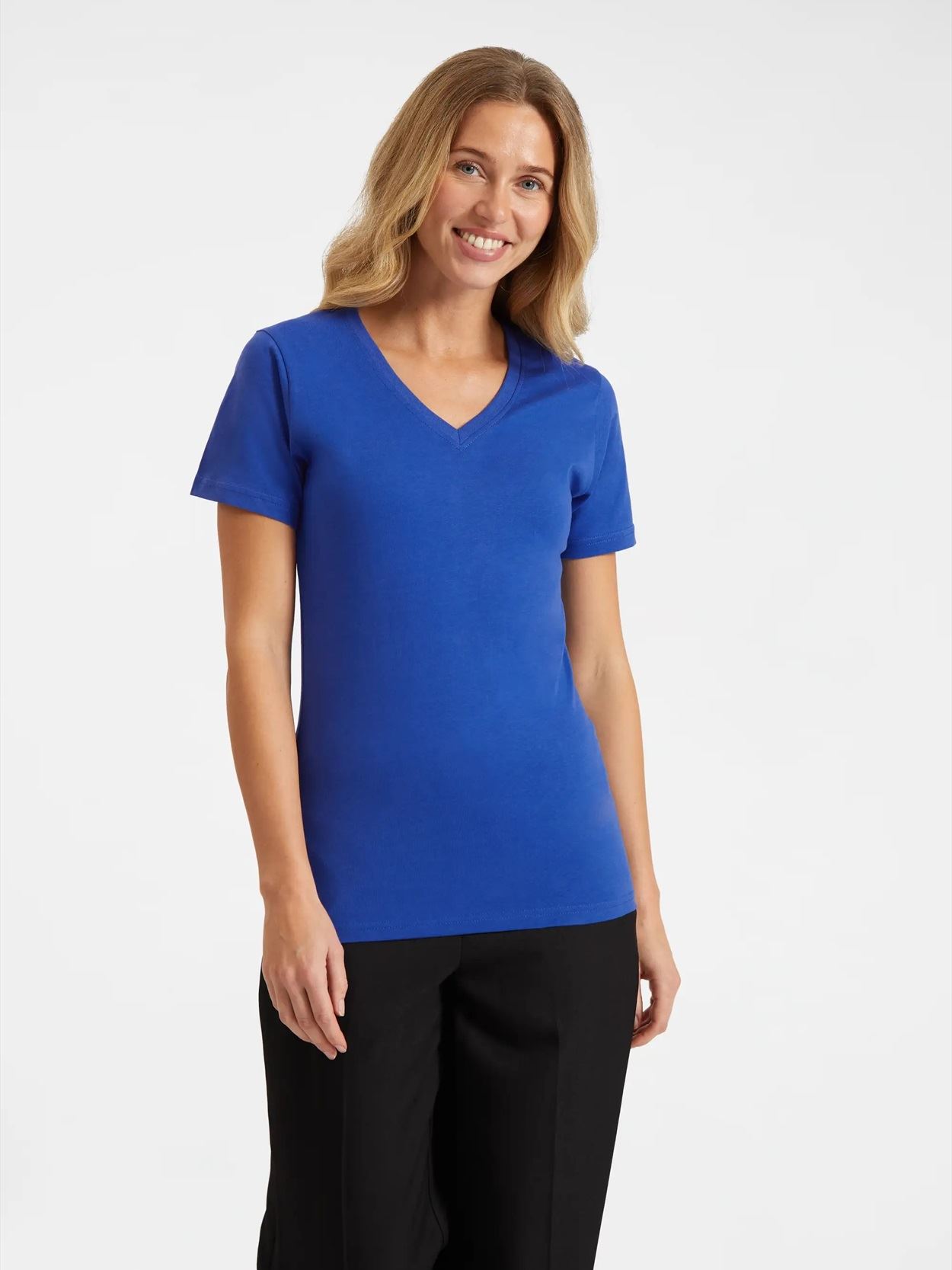 UC319 Ladies Classic V Neck T Shirt Image 4