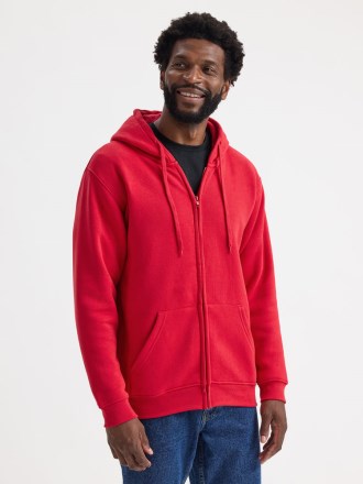 UC504 Adults Classic Fill Zip Hooded Sweatshirt