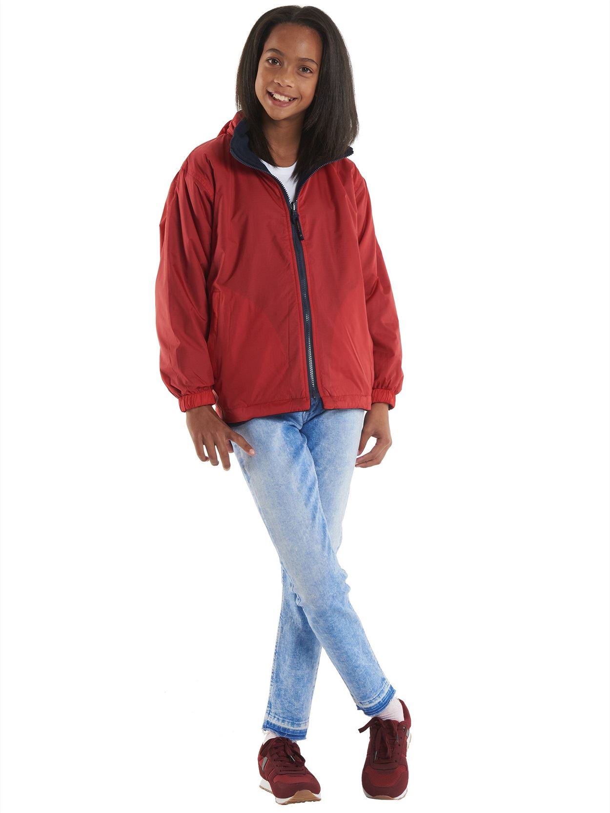 UC606 Childrens Reversible Fleece Jacket Image 2