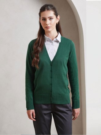 PR697 Ladies Button Knitted Cardigan
