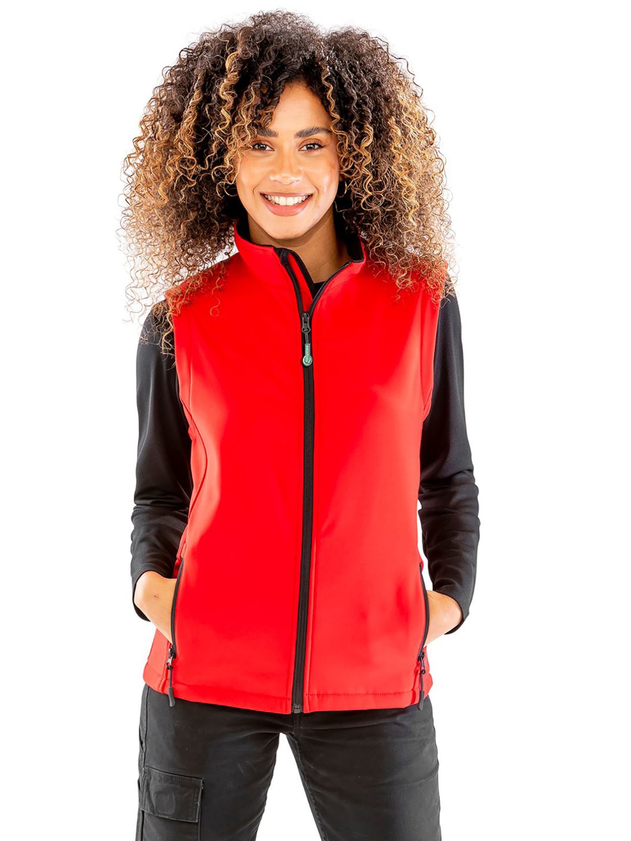 R232F Ladies Printable Softshell Bodywarmer Image 2