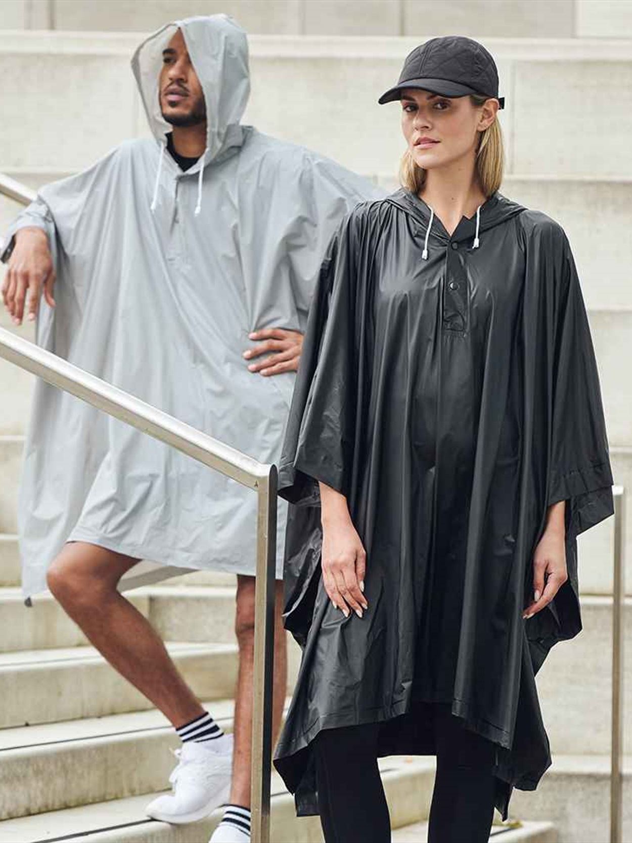 SC010 Plastic Rain Poncho Image 2