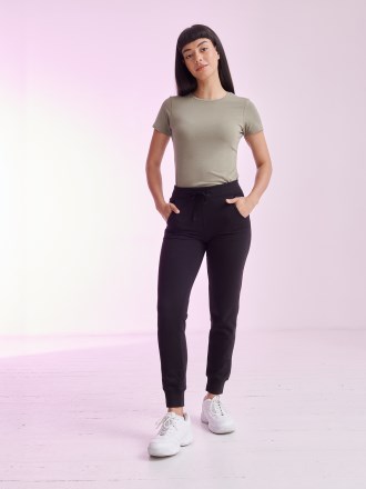 ST425 Ladies Slim Cuffed Jog Pants