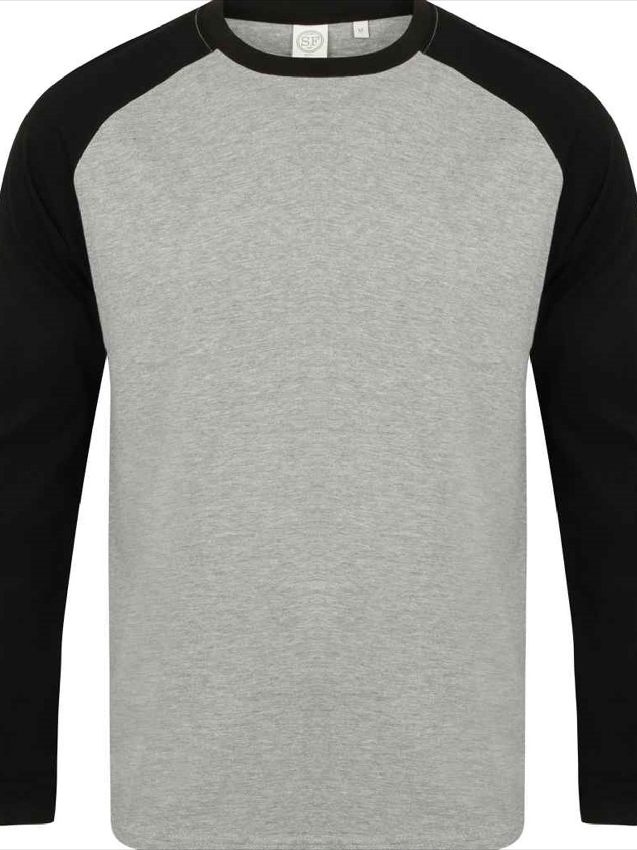 SF271 Mens Long Sleeve Baseball T Image 1