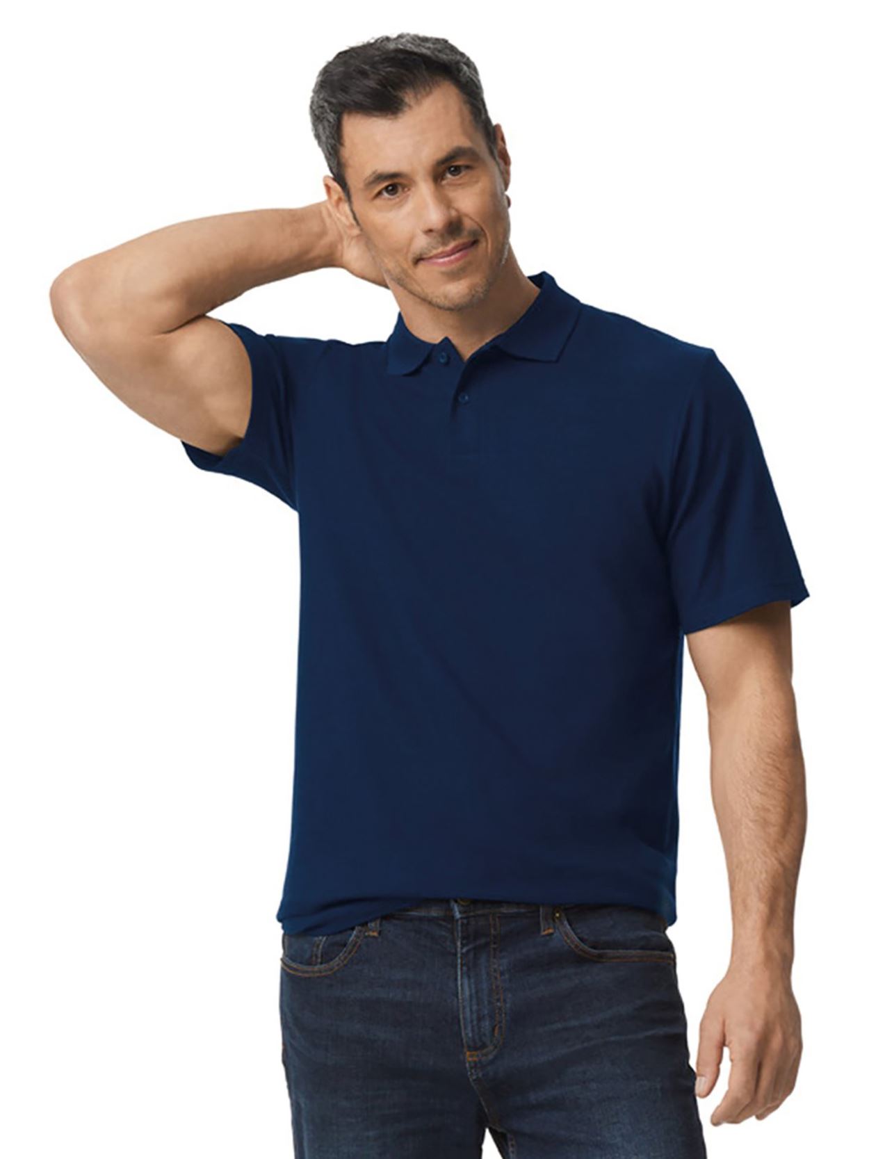 GD35 64800 Softstyle Adult Double Pique Polo Shirt Image 2