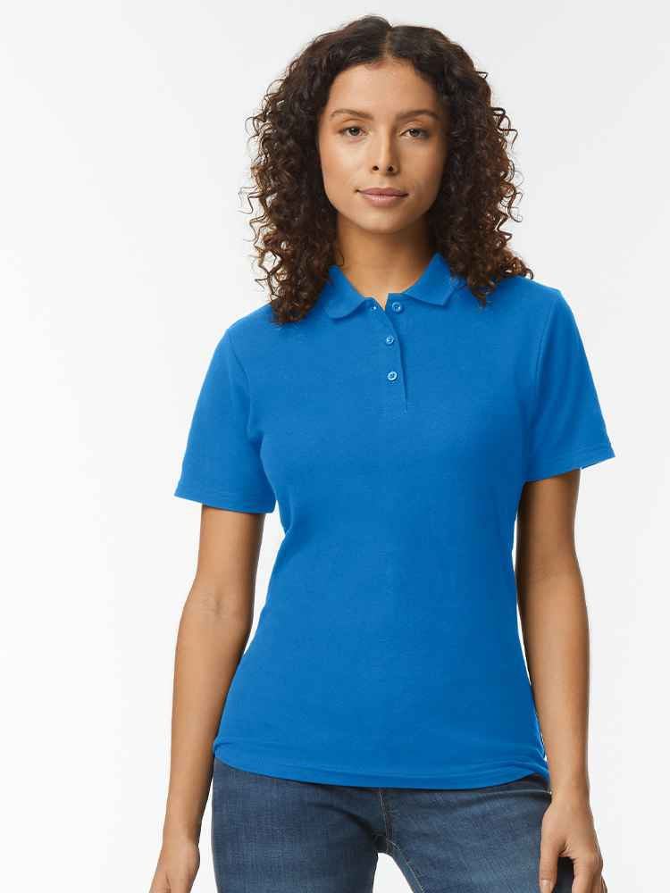 GD75 64800L Softstyle Ladies' Double Pique Polo Image 1