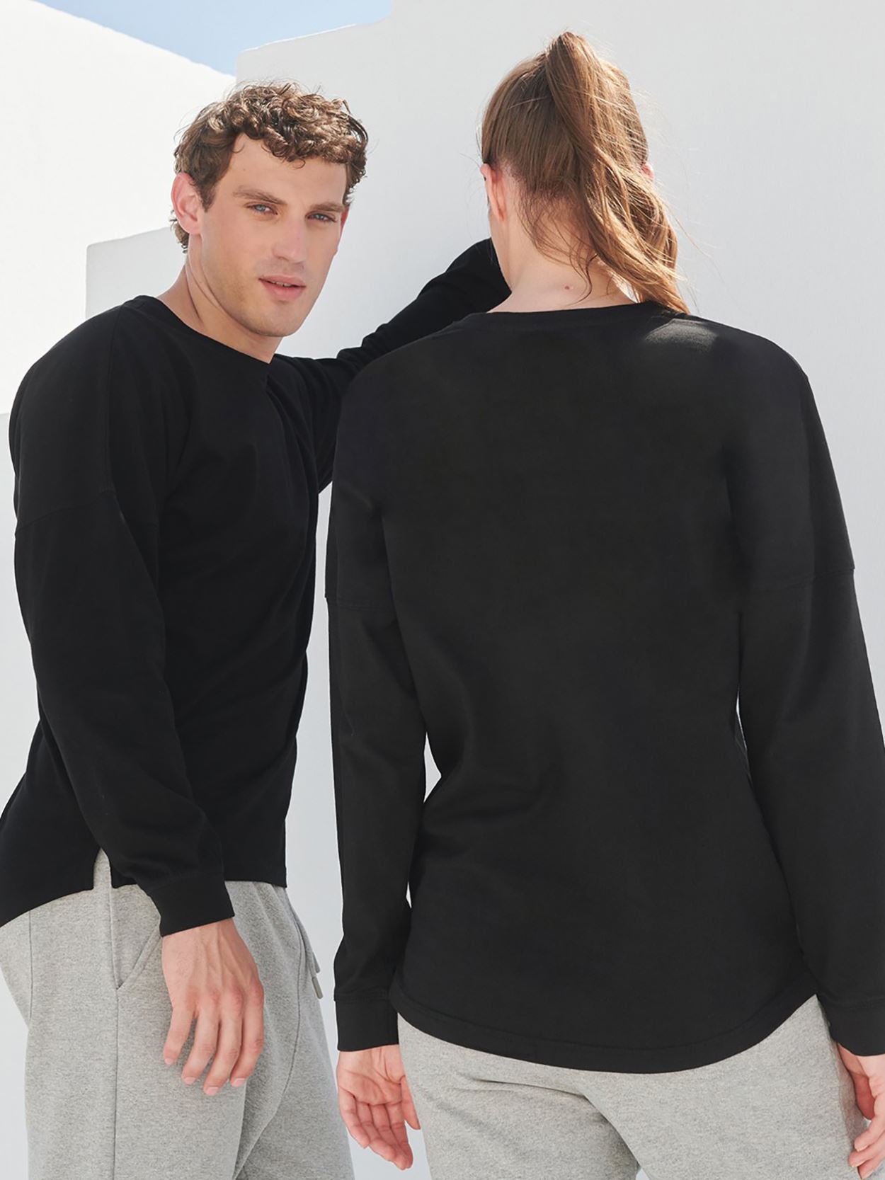 SF514 Unisex Shoulder Slogan Top Image 2