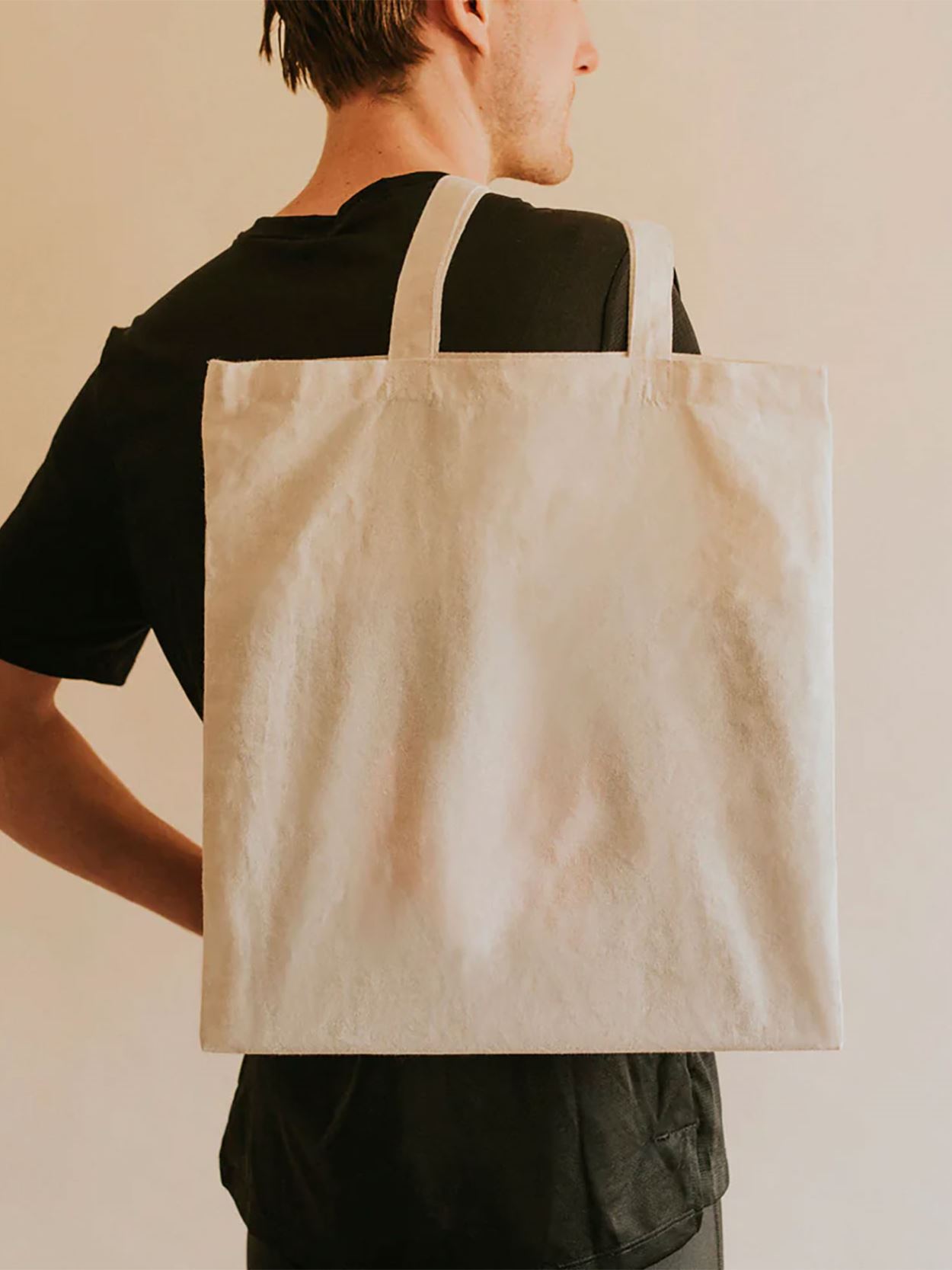 AA550 Basic Cotton Shopper Tote Bag Image 1