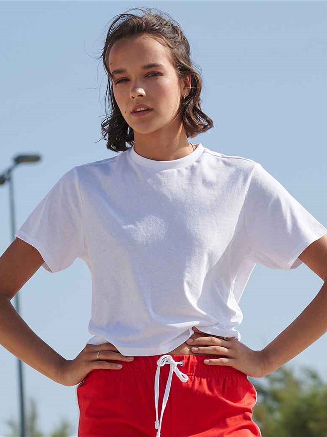 SK237 Ladies Cropped Boxy T-Shirt Image 1