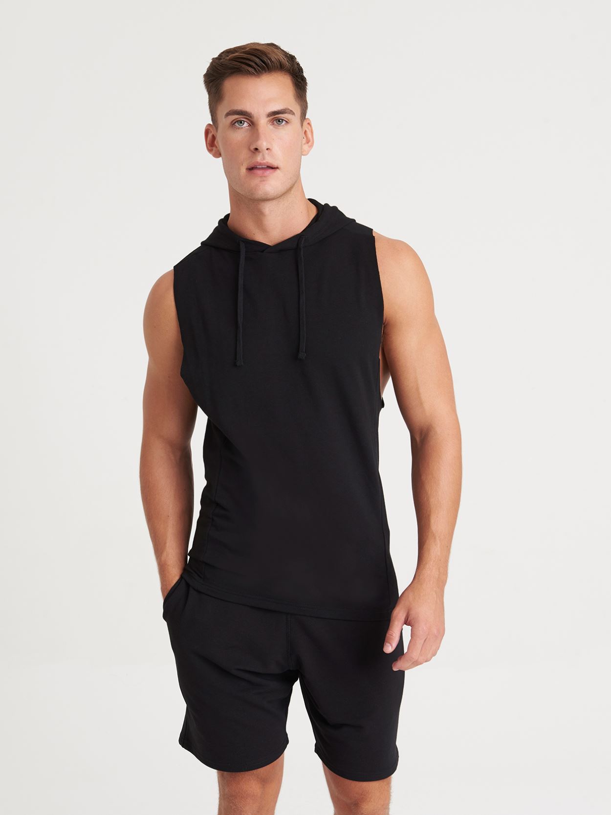 JC053 Urban Sleeveless Muscle Hoodie Image 1