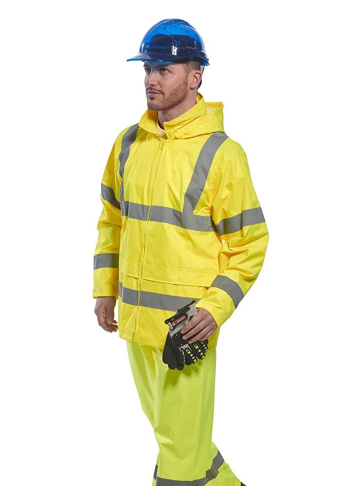 PW011 Hi Viz Rain Jacket Image 1