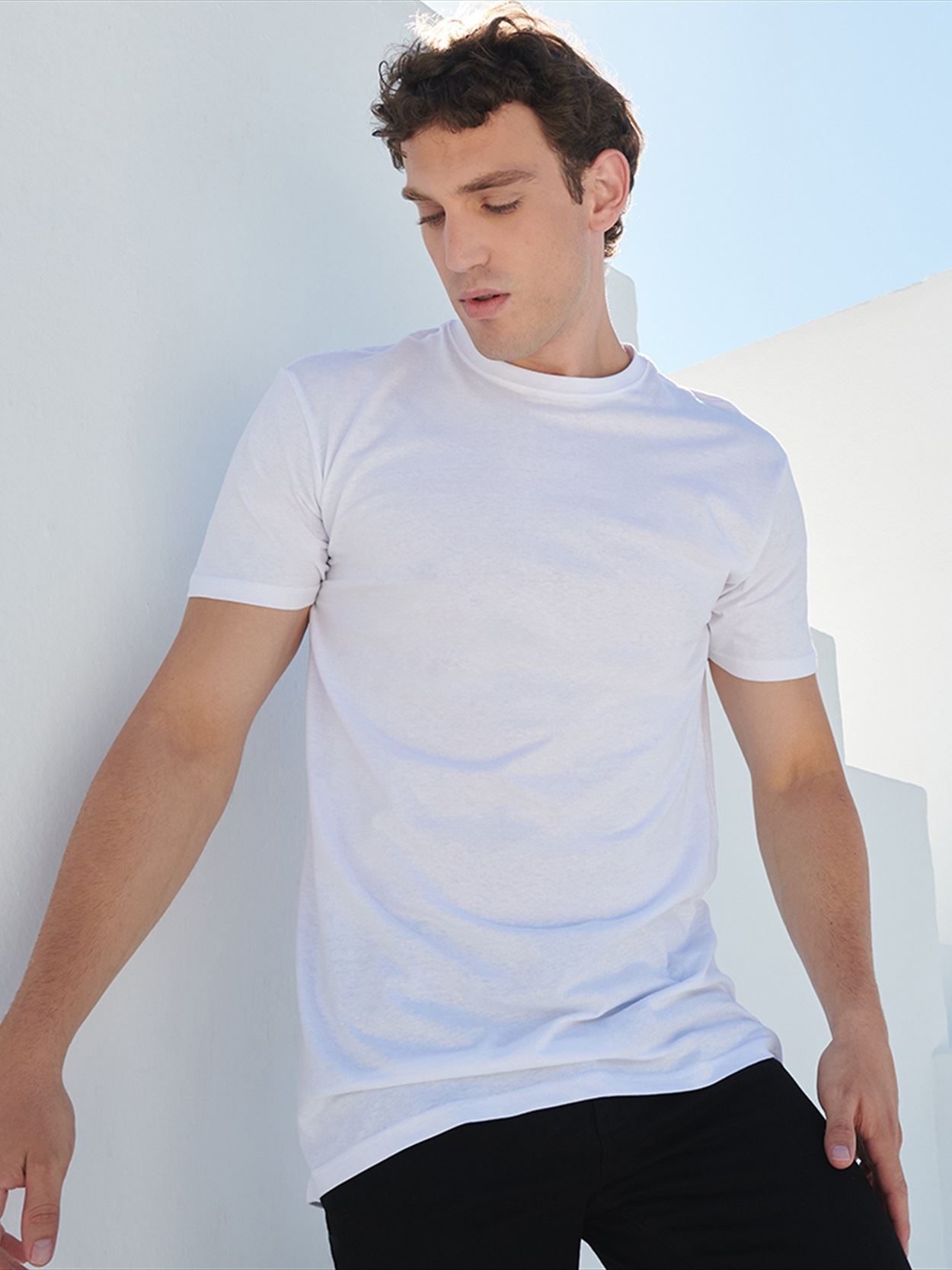 SF258 Mens Longline T-Shirt Image 4