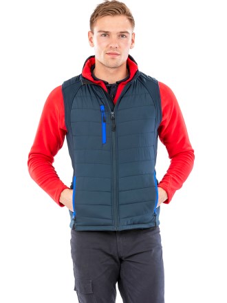 R238 Result Black Compass Softshell Gilet