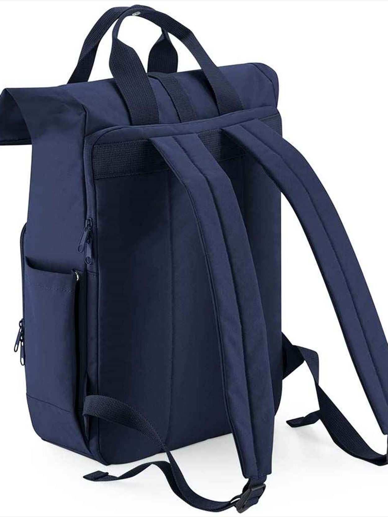 BG118L Recycled Twin Handle Roll-Top Laptop Backpack Image 2
