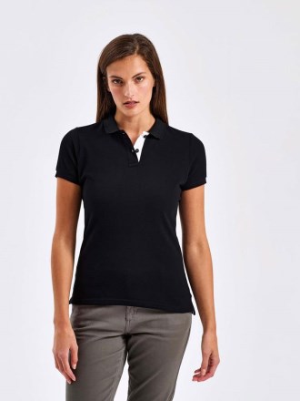 AQ022 Fox Ladies Contrast Polo