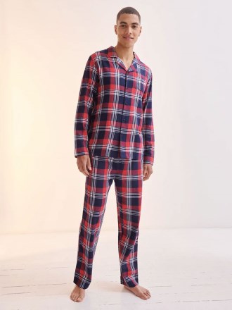 SF74 SFM74 Mens Tartan Lounge Set