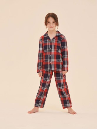 SM74 SM074 Kids Tartan Lounge Set