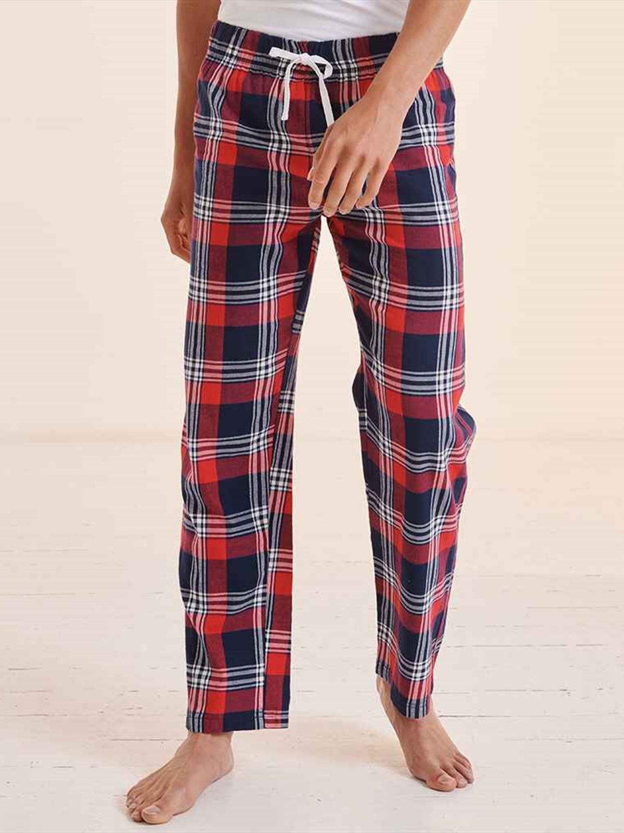 SF83 Men Tartan Lounge Pants Image 2