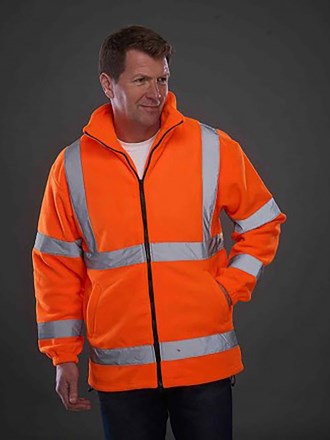 HVK08 YK042 Heavyweight High Vis Fleece