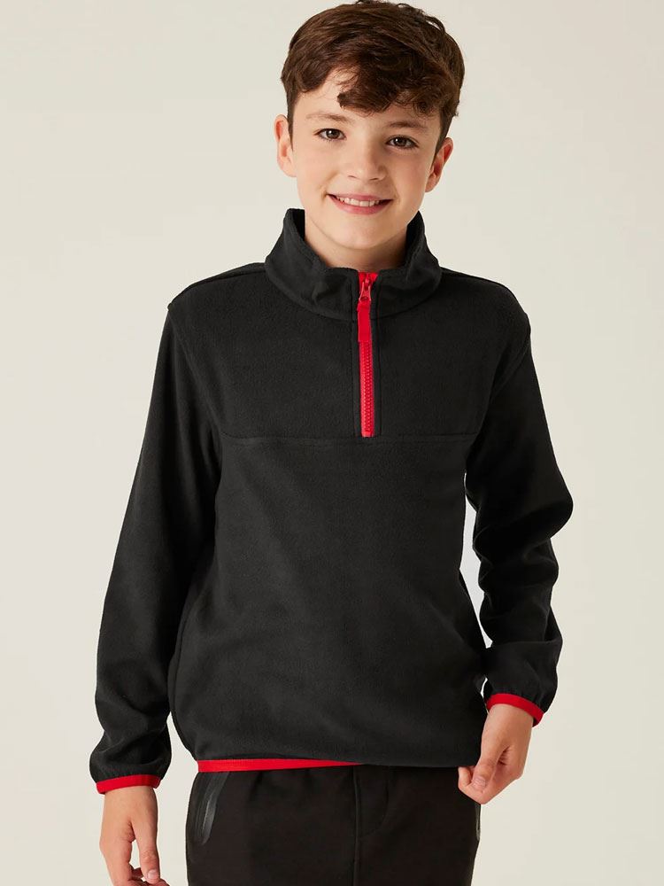 TRF679 Kids 1/2 Zip Micro Fleece Image 1