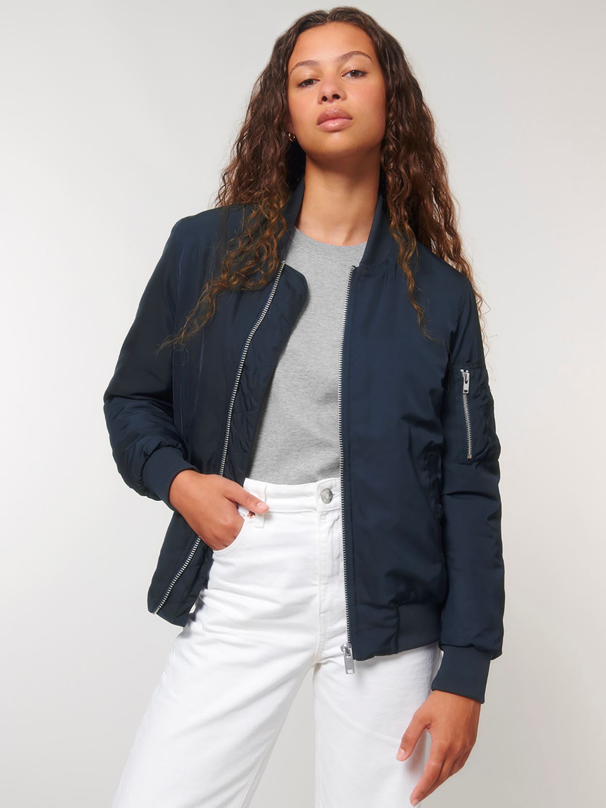 SX178 Bomber Jacket With Metal Details Image 4