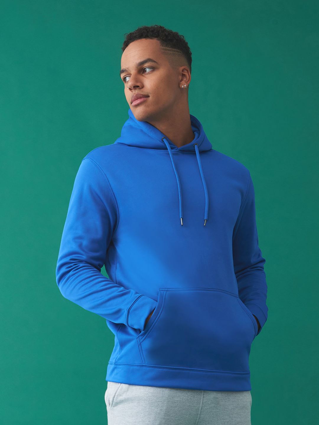 JH006 Sports Polyester Hoodie Image 1